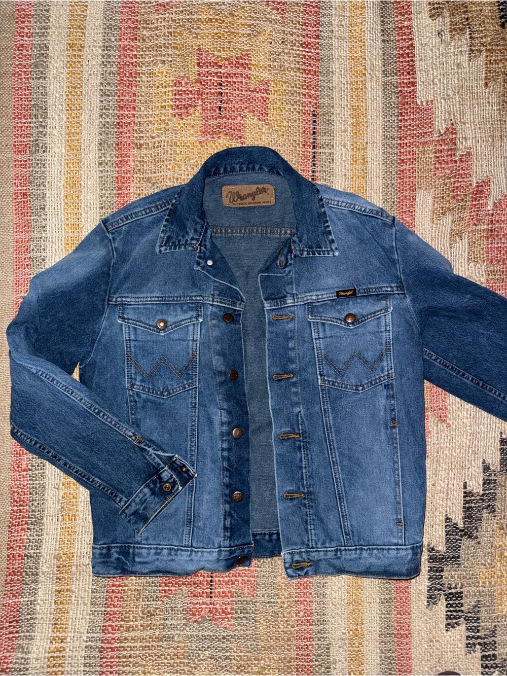 Wrangler Blue Denim Jacket - Classic Trucker Style